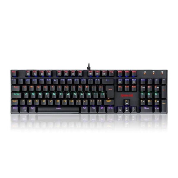 Teclado Mecânico Gamer Redragon Rudra, LED Rainbow, Switch Outemu Blue, Anti-Gho
