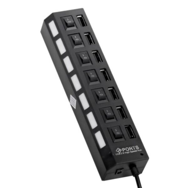 Hub USB 7 Portas 2.0 com Interruptor Lehmox