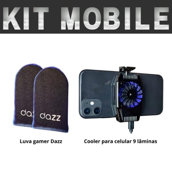 Kit Mobile - Cooler + luva gamer Dazz