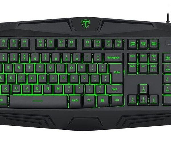 Teclado Gamer T-Dagger Minesweeping, LED, ABNT2, Preto - T-TGK103 (PT)