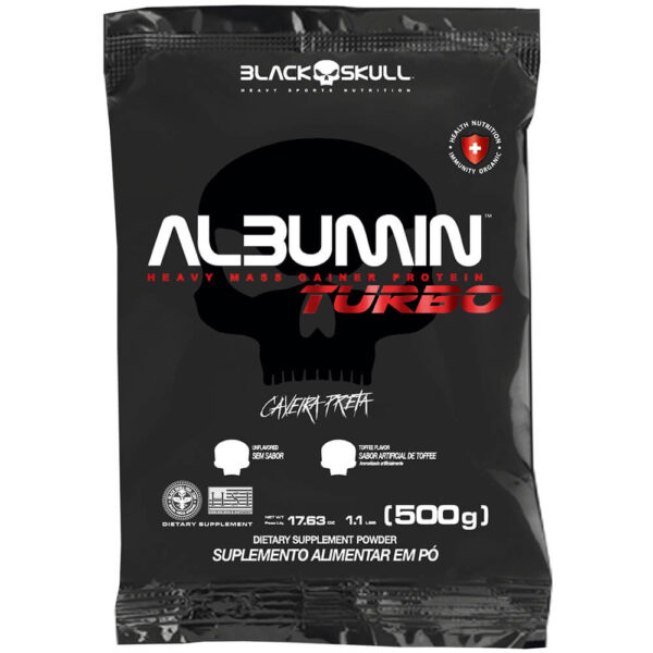 Albumin Turbo Natural (500g) Black Skull